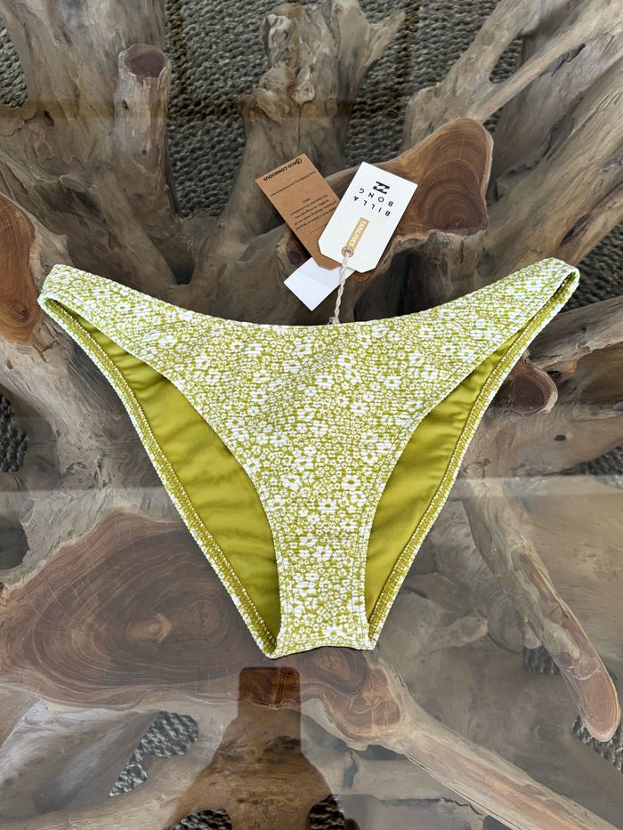Bas de maillot de bain Billabong fleur vert blanc - photo numéro 2