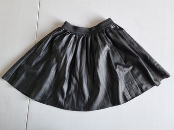 Jupe noire simili cuir 10 ans Gémo