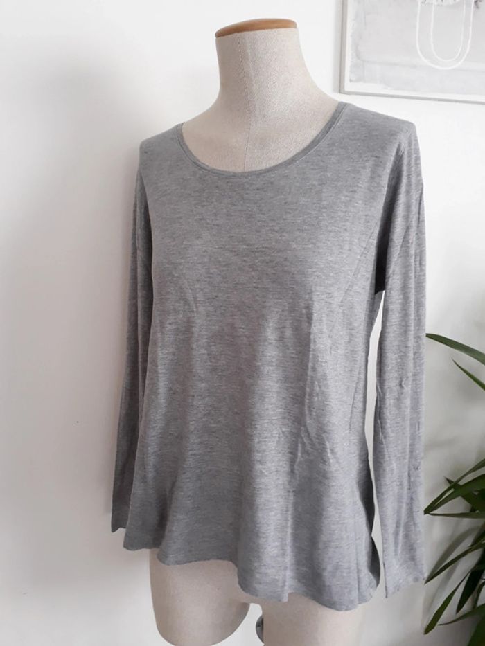 Haut gris Taille L🌿💞 - photo numéro 2