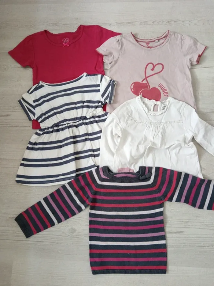 Lot de 5 hauts 3 ans