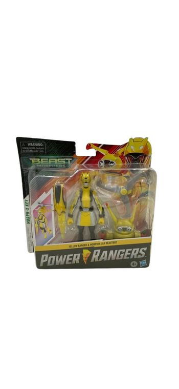 Coffret figurines Power Rangers Yellow Ranger et Morphin Jax Beastbot Hasbro neuf