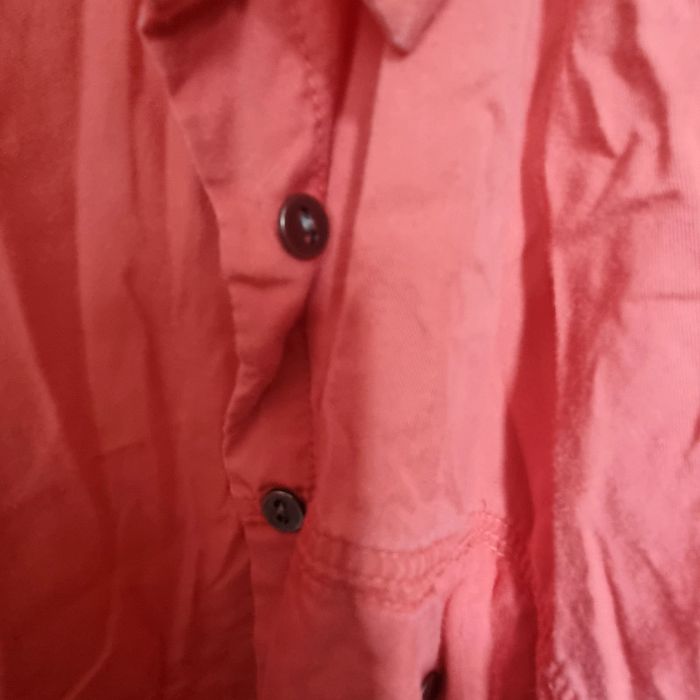 Chemise lin kiabi neuve jamais portée sans étiquette 52 saumon corail - photo numéro 7