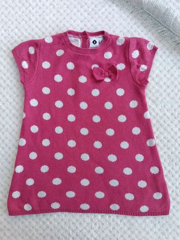 🔸Robe rose à pois Grain de Blé 12 mois🔸