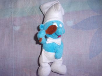 Peluche Sctroumph cuisinier 22 cm