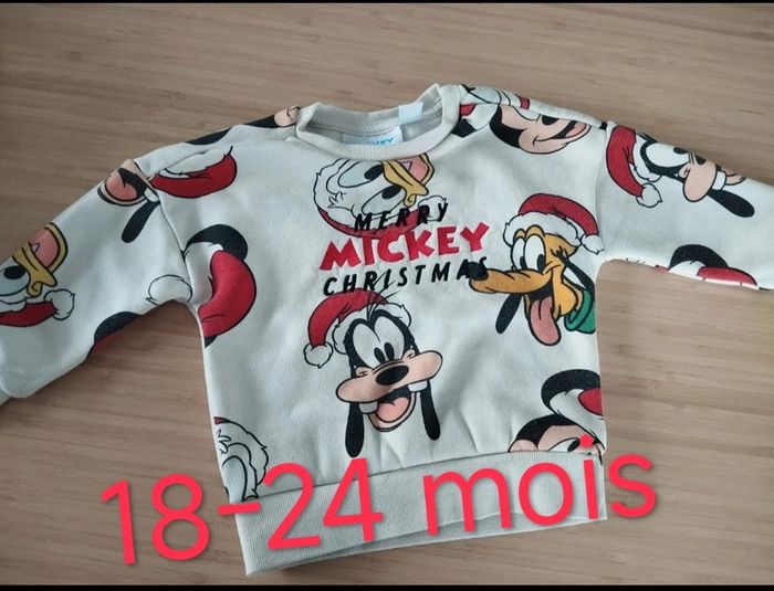 sweat Disney noël 18-24 mois