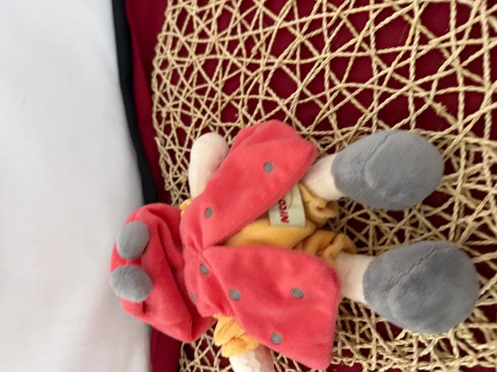Doudou Garçon Lutin Rose Jaune Coccinelle - photo numéro 3