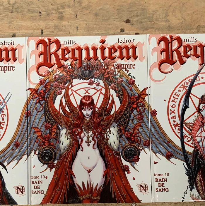Requiem chevalier vampire lot de 3 bd soit le triptyque du tome 10 Très bon état