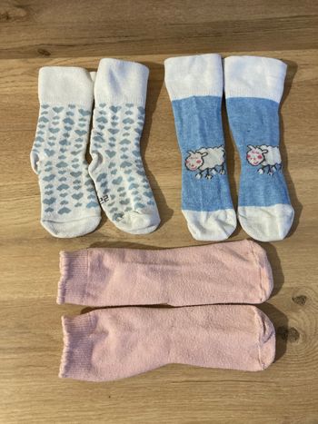 lot 3 paires chaussettes hiver taille 19/22