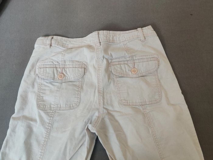 Pantalon pantacourt toile Camaïeu 36 - photo numéro 5