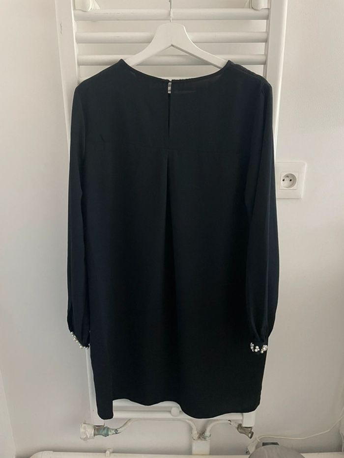 Robe chic noir & perles - H&M taille 42 neuf - photo numéro 4