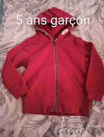 Gilet sweat a capuche