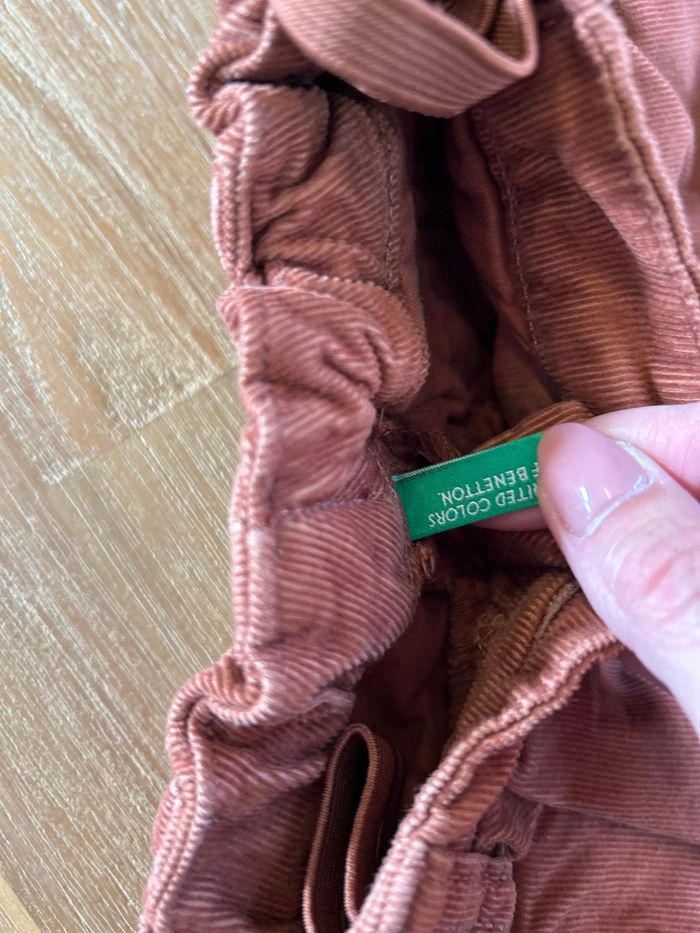 Short velours fille United Colors of Benetton taille 90 - photo numéro 2