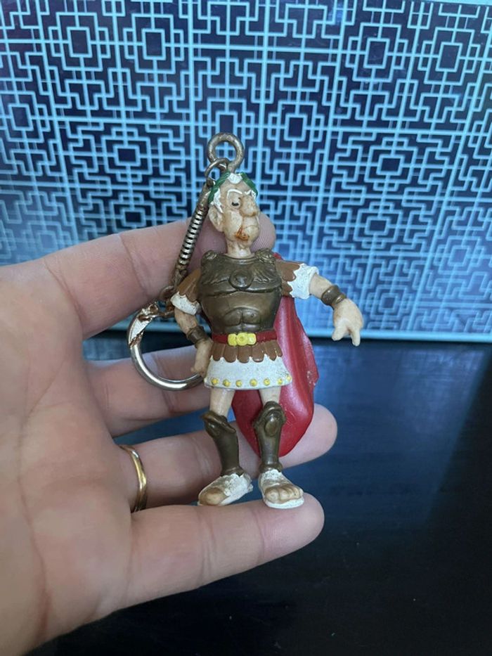 Figurine Porte-clés Vintage Asterix César Plastoy 1997n - photo numéro 2