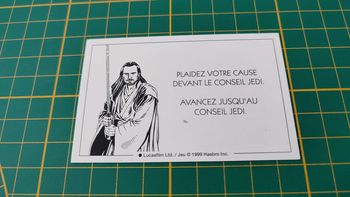 Carte Sith Plaidez votre cause devant le conseil Jedi jeu Monopoly Star Wars épisode 1 #A81