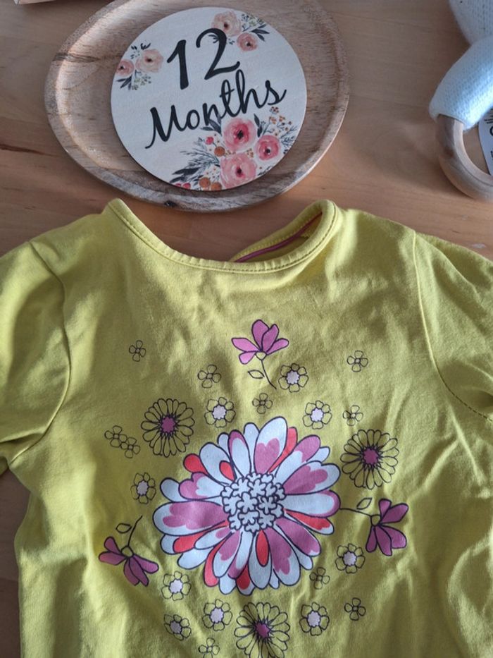 T-shirt manches longues pour fille taille 12mois marque Orchestra très bon état - photo numéro 5