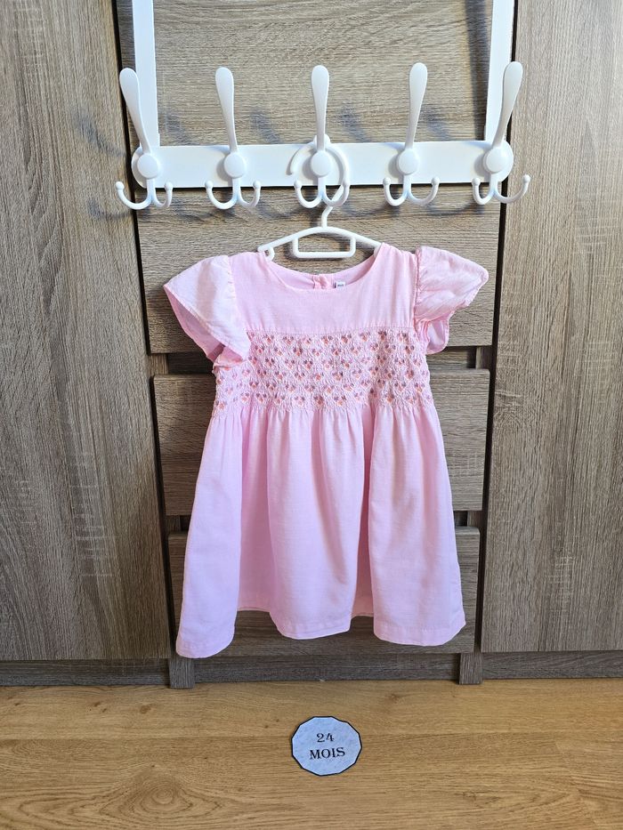 Vêtement Bébé Fille - Robe rose - Sergent Major - 24 mois 86 cm - photo numéro 2