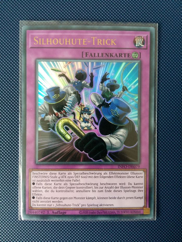 Yu-Gi-Oh ! Lot Lapin silhouettochapeau Secret Rare - INFO-FR052 1ère Édition - photo numéro 5