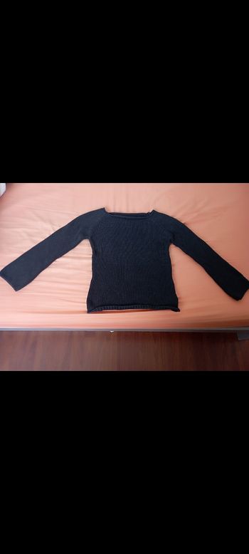 Pull épais noir manches longues 34/36 neuf 3€