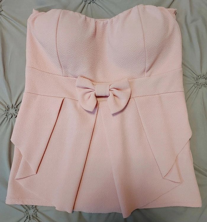Top péplum rose pâle - photo numéro 2