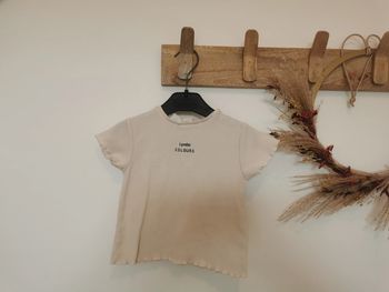 Tee-shirt cotelé beige