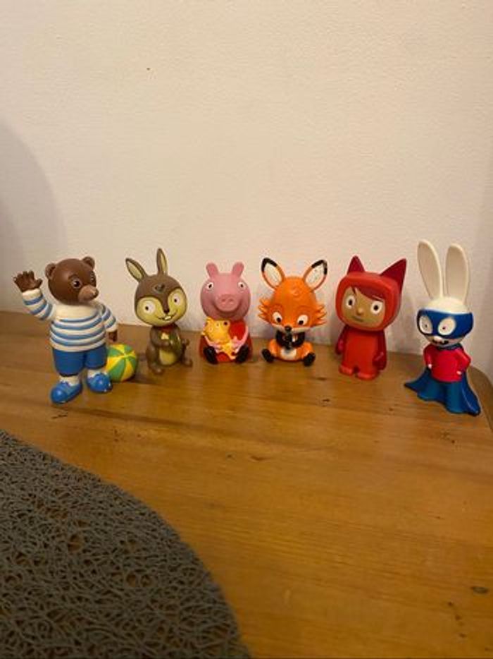 Lot de 6 figurines tonies en français