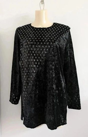 Blouse vintage en velours - taille 38
