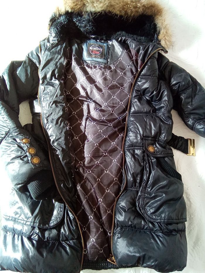 Doudoune mi-longue noire avec capuche Morgan taille 36 - photo numéro 4