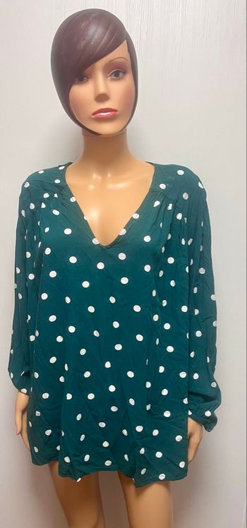 Blouse à pois Kiabi 