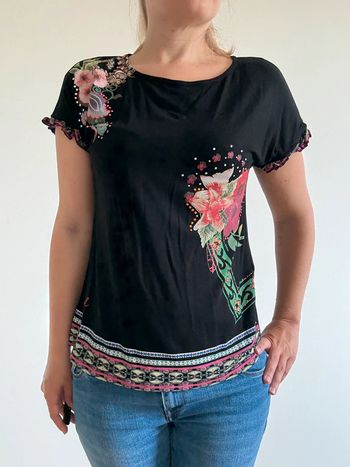 Tee shirt noir Desigual