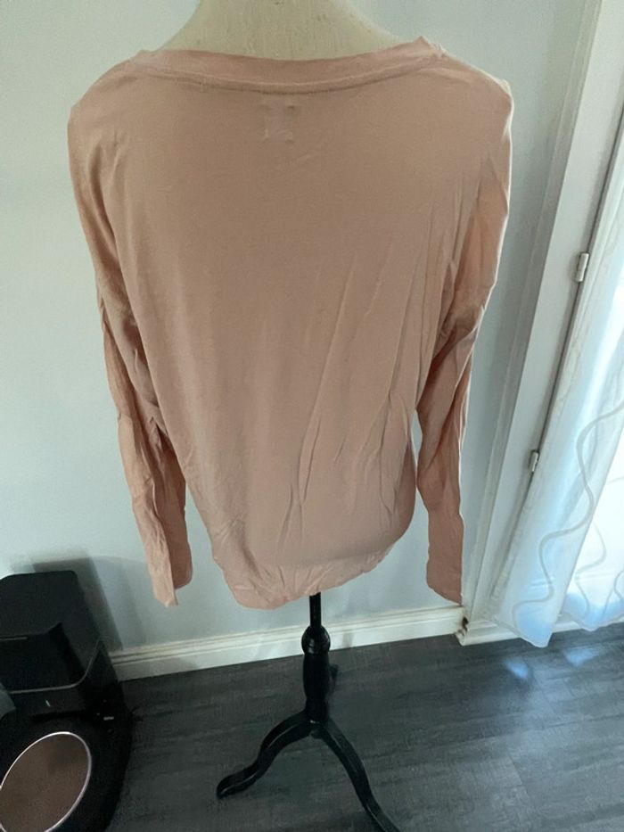 TEE shirt « la vita e  Bella » avec 2 oies manche longue taille M taille 38-40 marque kiabi - photo numéro 2