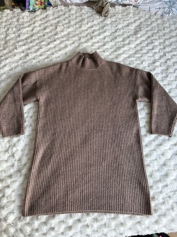 Robe pull beige 