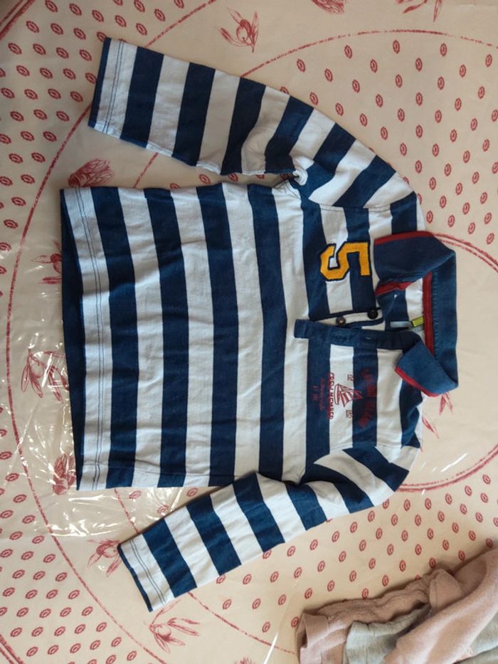 Pull à longue manche rayé avec bateau - photo numéro 2