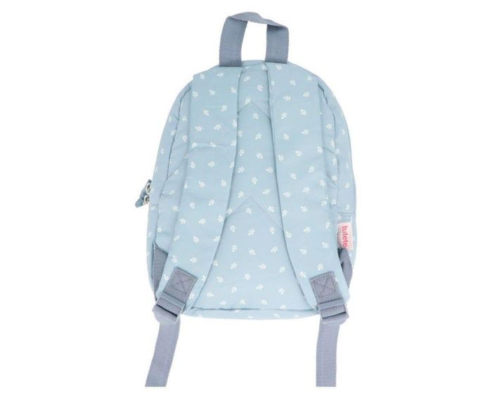 Sac à dos rembourré pour enfants, motif feuilles bleu