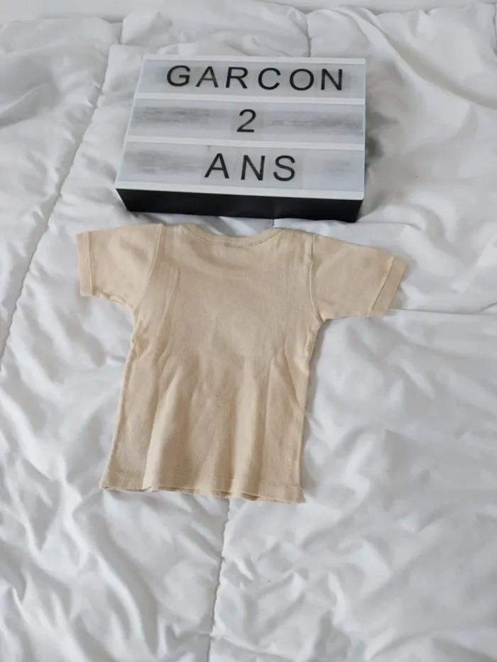 Tee-shirt manche courte garçon 2 ans Absorba - photo numéro 2