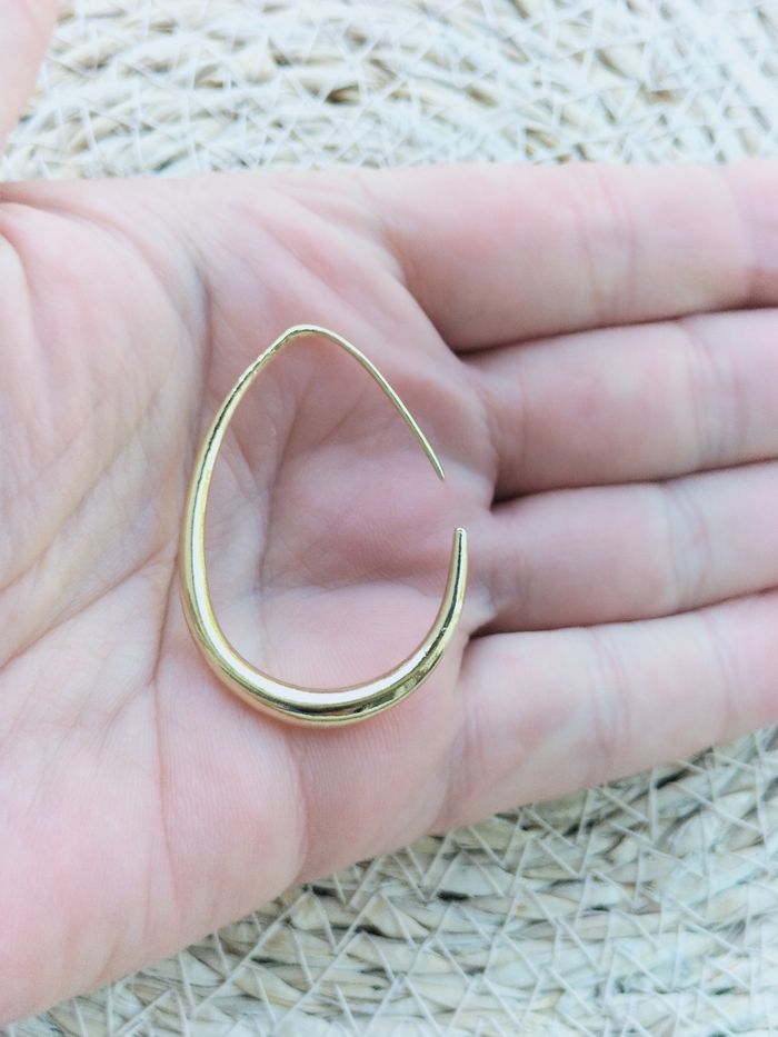 Boucles d'oreilles dorées Tendance - photo numéro 3