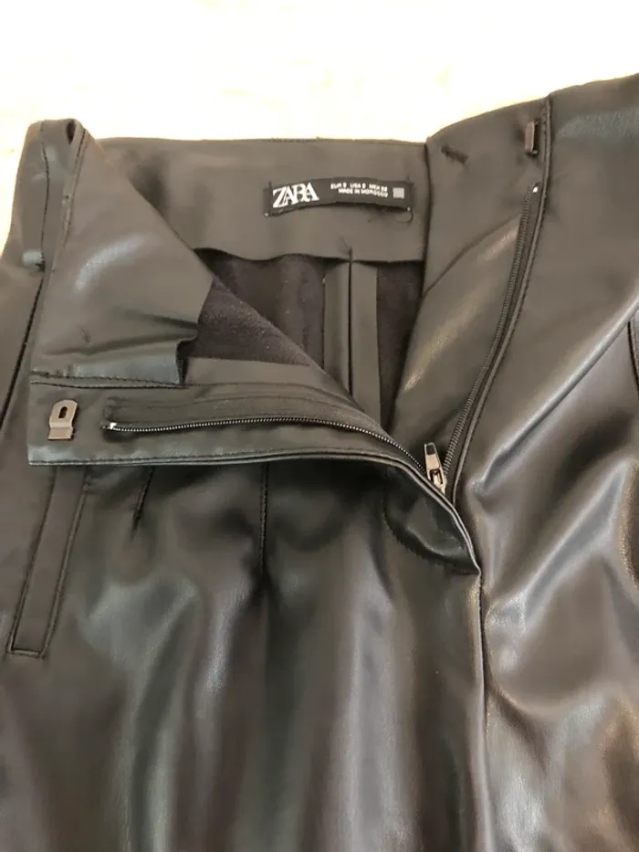 Pantalon Simili, cuir Zara - photo numéro 6