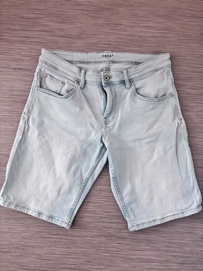 Short en jean homme