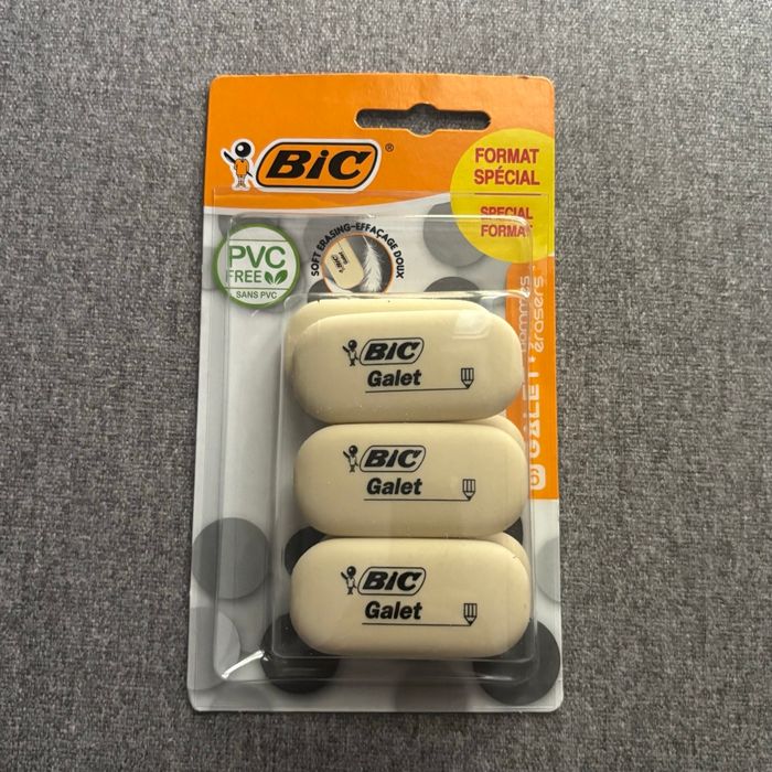 6 gommes BIC (NEUF)