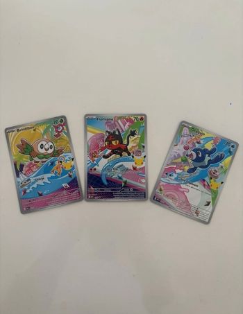 Trio pokemon Flamiou,Brindibou et Otaquin