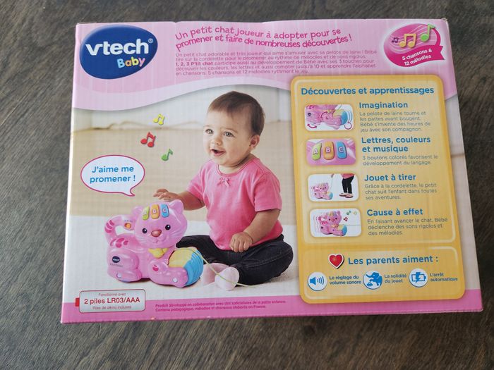 1 2 3 chat rose vtech - photo numéro 3