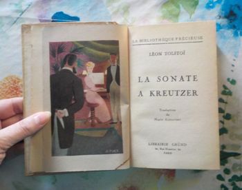 LA SONATE A KREUTZER de Léon TOLSTOI La Bibliothèque Précieuse 1941