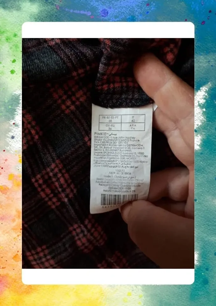 Chemise a carreaux 38 - photo numéro 7
