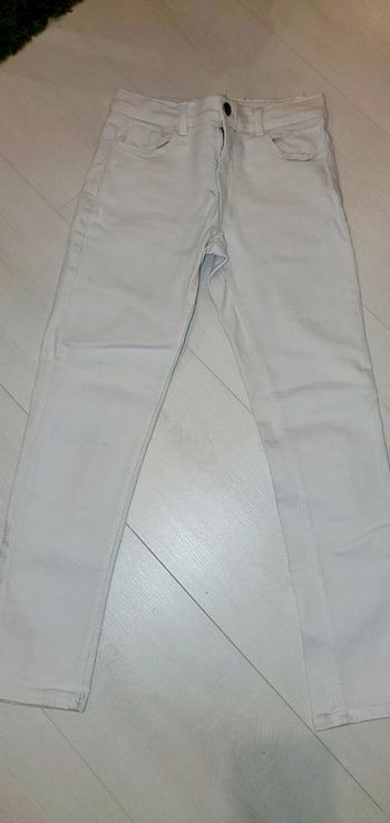 Pantalon blanc slim 8 ans