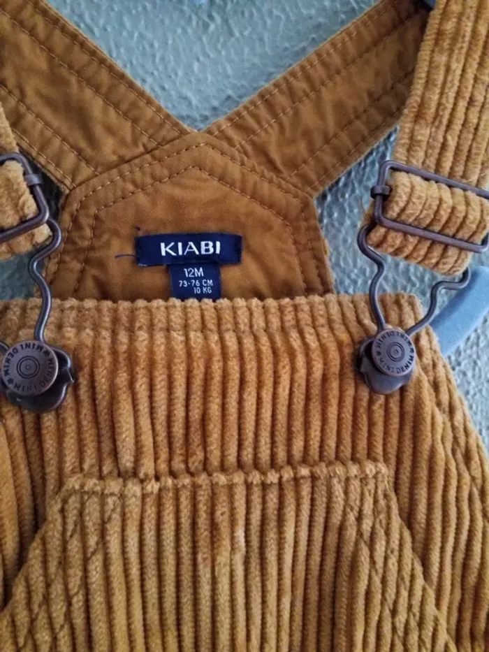 Salopette velour kiabi 12 mois