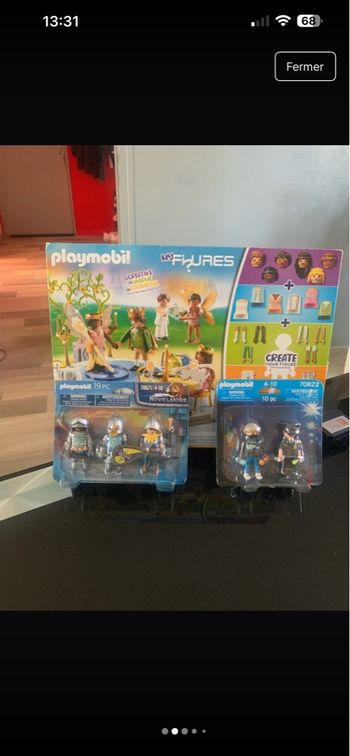 Playmobil my figures + 2 boîte de figurines+ 2 micro block