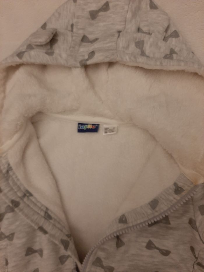 Sweat zippé à capuche 18 mois - photo numéro 2