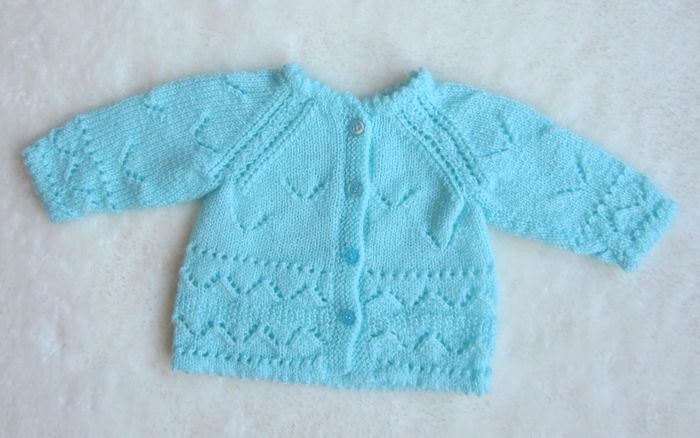 Brassiere/pull tricot 0/1 mois - Fait Main - photo numéro 2
