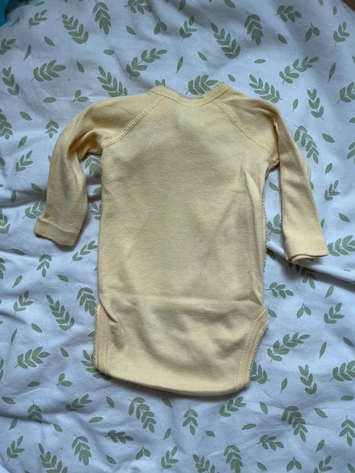 body manches longues jaune absorba ouverture devant 0 mois - photo numéro 6