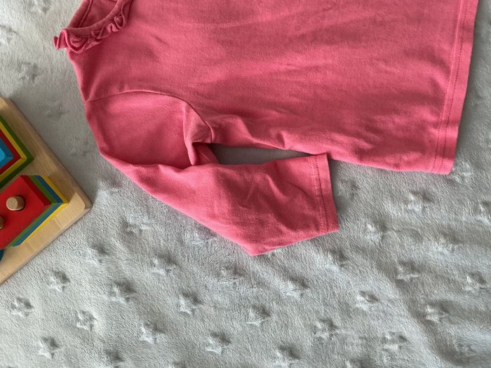 teeshirt manches longues rose uni 12 mois orchestra impression sur manches - photo numéro 6