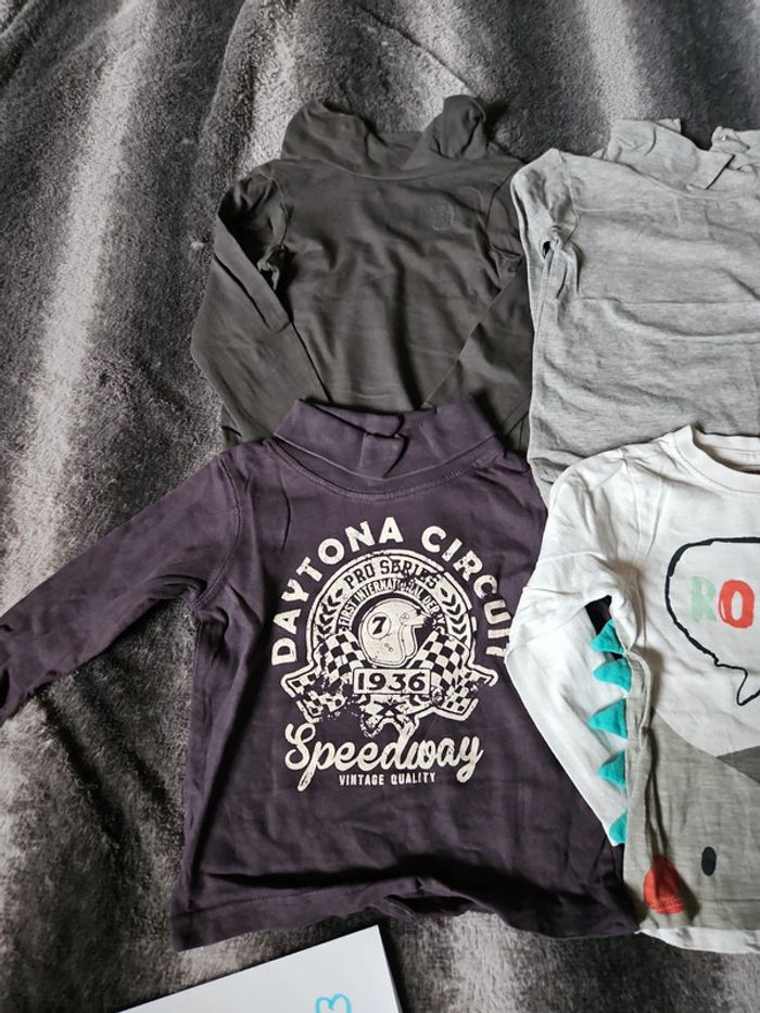 Lot de 5 Tee-shirt manches longues 18 mois - photo numéro 5